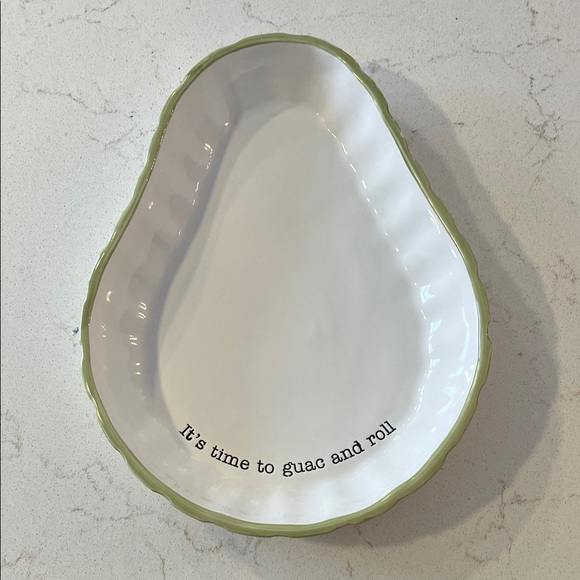 Mud Pie Other - Mud Pie White and Green Avocado Dish